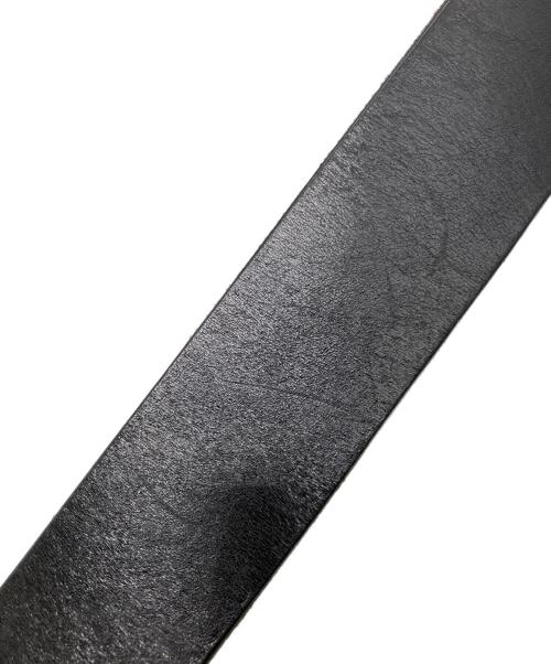 DOLCE & GABBANA（ドルチェ＆ガッバーナ）DOLCE & GABBANA (ドルチェ＆ガッバーナ) レザーベルト バックルメタルプレート ブラック サイズ:85cmの古着・服飾アイテム