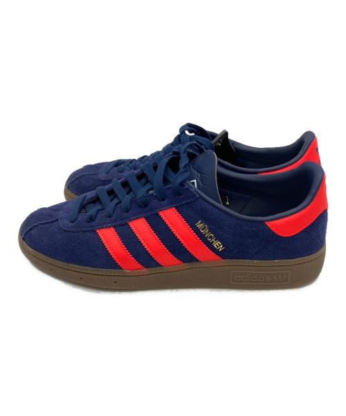 adidas（アディダス）adidas (アディダス) MUNCHEN　スニーカー ネイビー×オレンジ サイズ:26.5cmの古着・服飾アイテム