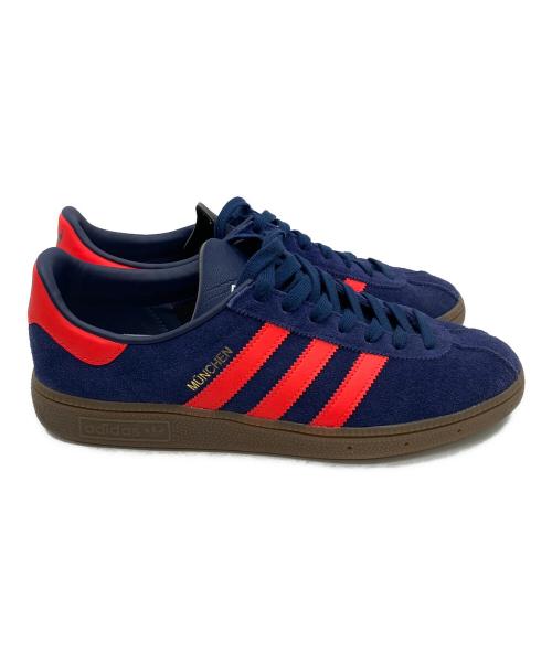 adidas（アディダス）adidas (アディダス) MUNCHEN　スニーカー ネイビー×オレンジ サイズ:26.5cmの古着・服飾アイテム