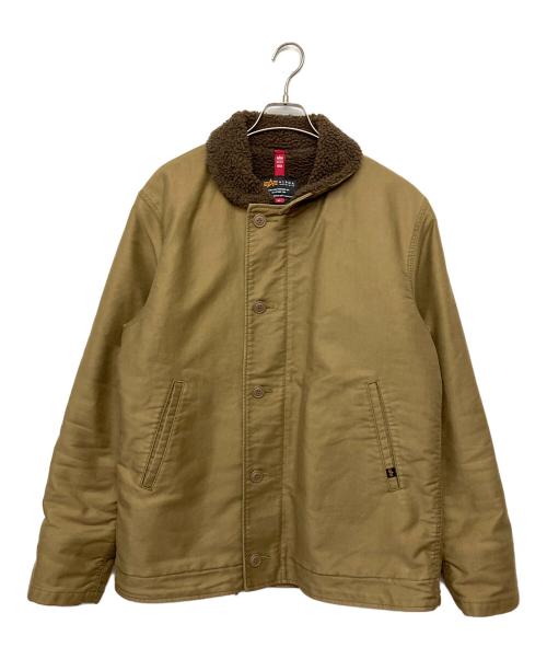 ALPHA（アルファ）ALPHA (アルファ) デッキジャケット ベージュ サイズ:XLの古着・服飾アイテム