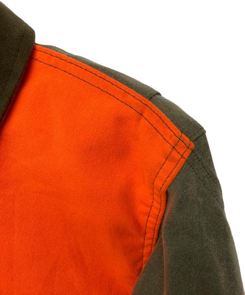 C.C. Filson（フィルソン）C.C. FILSON (フィルソン) ハンティングジャケット カーキ×オレンジ サイズ:Lの古着・服飾アイテム