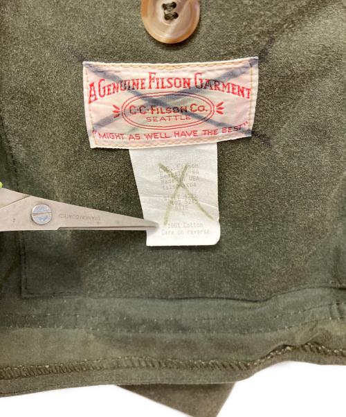 C.C. Filson（フィルソン）C.C. FILSON (フィルソン) ハンティングジャケット カーキ×オレンジ サイズ:Lの古着・服飾アイテム