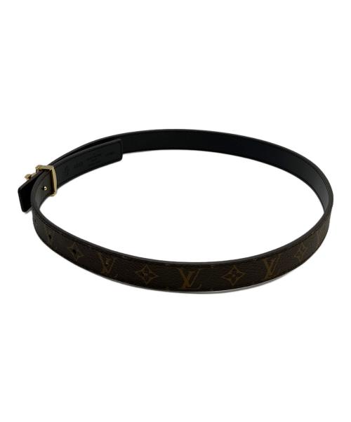 LOUIS VUITTON（ルイ ヴィトン）LOUIS VUITTON (ルイ ヴィトン) モノグラム　レザーベルト ブラウンの古着・服飾アイテム