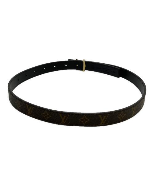 LOUIS VUITTON（ルイ ヴィトン）LOUIS VUITTON (ルイ ヴィトン) モノグラム　レザーベルト ブラウンの古着・服飾アイテム