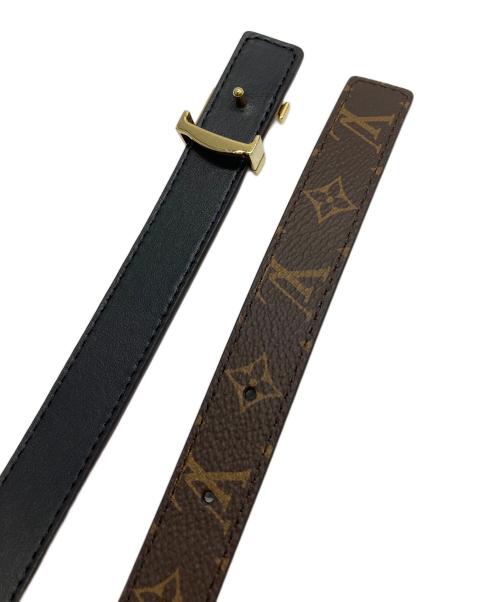 LOUIS VUITTON（ルイ ヴィトン）LOUIS VUITTON (ルイ ヴィトン) モノグラム　レザーベルト ブラウンの古着・服飾アイテム