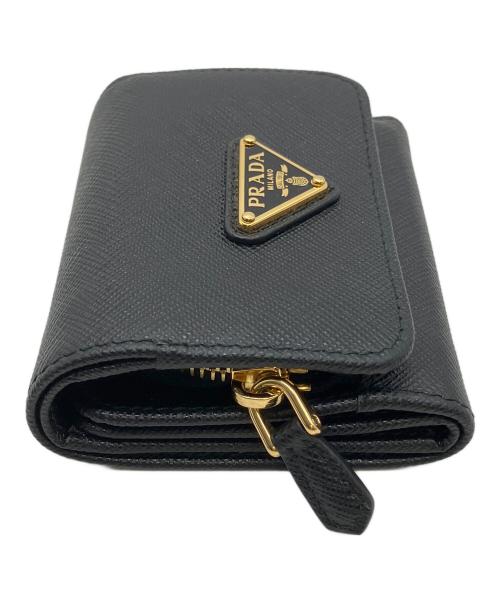 PRADA（プラダ）PRADA (プラダ) サフィアーノレザー 長財布 ブラックの古着・服飾アイテム