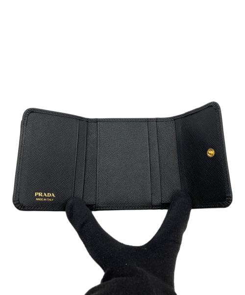 PRADA（プラダ）PRADA (プラダ) サフィアーノレザー 長財布 ブラックの古着・服飾アイテム