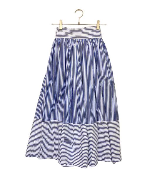 BROOKS BROTHERS（ブルックスブラザーズ）BROOKS BROTHERS (ブルックスブラザーズ) マキシスカート ブルー サイズ:０の古着・服飾アイテム