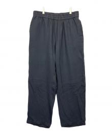 Graphpaper（グラフペーパー）の古着「Viscose Wool Viyella Sleeping Pants」｜ブラック