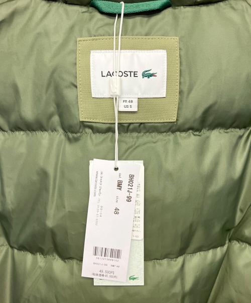 LACOSTE（ラコステ）LACOSTE (ラコステ) ダウンジャケット グリーン サイズ:48 未使用品の古着・服飾アイテム