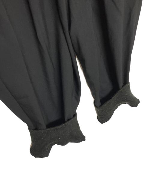 Y's BANG ON!（ワイズバングオン！）Y's BANG ON! (ワイズバングオン！) ウールトロピカル裾リブパンツ ブラック サイズ:２の古着・服飾アイテム