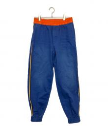 GUCCI（グッチ）の古着「サイドラインパンツ」｜ブルー×オレンジ