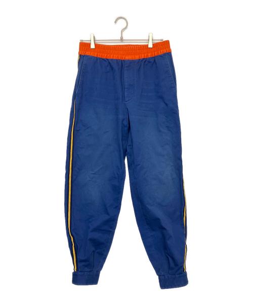 GUCCI（グッチ）GUCCI (グッチ) サイドラインパンツ ブルー×オレンジ サイズ:46の古着・服飾アイテム