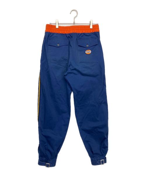 GUCCI（グッチ）GUCCI (グッチ) サイドラインパンツ ブルー×オレンジ サイズ:46の古着・服飾アイテム