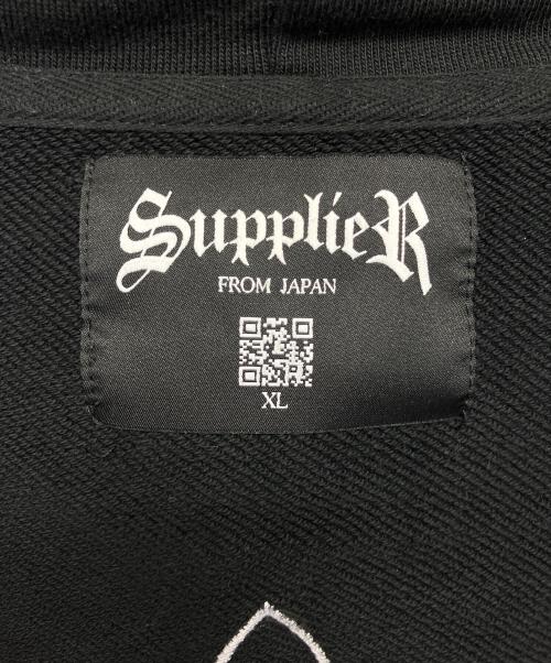 SUPPLIER（サプライヤー）SUPPLIER (サプライヤー) ジップパーカー ブラック サイズ:XLの古着・服飾アイテム