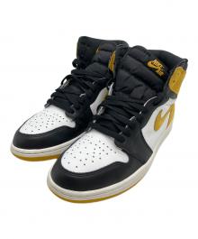 NIKE（ナイキ）の古着「Air Jordan 1 Retro High OG　ハイカットスニーカー」｜ブラック×イエロー
