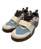 NIKE×Travis Scottナイキ×トラヴィススコット）の古着「Zoom Field Jaxx Pale Ivory and Leche Blue ローカットスニーカー」｜ブラウン×ホワイト