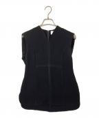 Mame Kurogouchiマメクロゴウチ）の古着「ノースリーブブラウス」｜ブラック