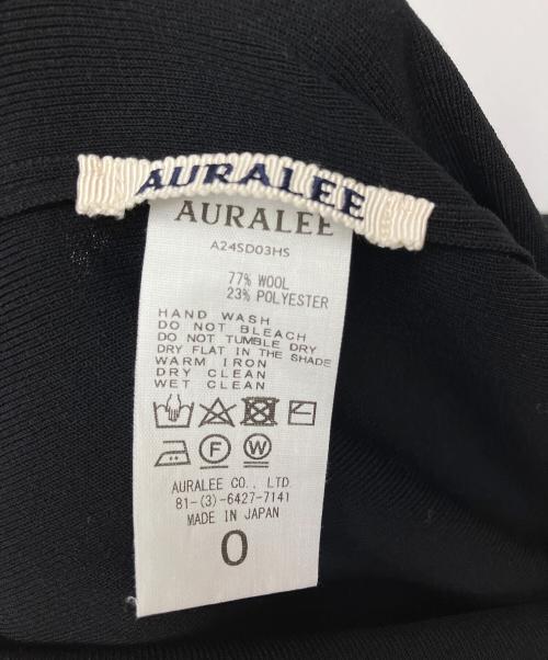 AURALEE（オーラリー）AURALEE (オーラリー) ニットドレス ブラック サイズ:０の古着・服飾アイテム