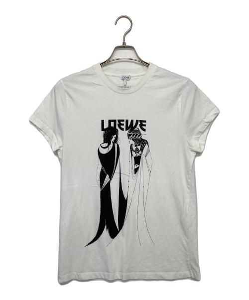 LOEWE（ロエベ）LOEWE (ロエベ) プリントTシャツ ホワイト サイズ:Lの古着・服飾アイテム