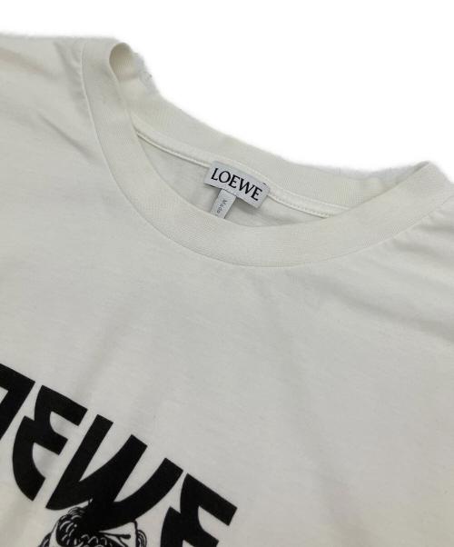 LOEWE（ロエベ）LOEWE (ロエベ) プリントTシャツ ホワイト サイズ:Lの古着・服飾アイテム
