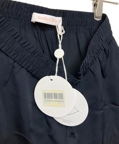 SEE BY CHLOE（シーバイクロエ）SEE BY CHLOE (シーバイクロエ) ワイドパンツ ネイビー サイズ:S (34) 未使用品の古着・服飾アイテム