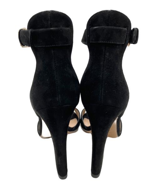 VALENTINO（ヴァレンティノ）VALENTINO (ヴァレンティノ) アンクルストラップサンダル ブラック サイズ:38の古着・服飾アイテム