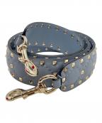 VALENTINOヴァレンティノ）の古着「スタッズショルダーストラップ」｜スカイブルー