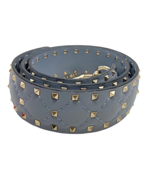 VALENTINO（ヴァレンティノ）VALENTINO (ヴァレンティノ) スタッズショルダーストラップ スカイブルーの古着・服飾アイテム