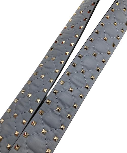 VALENTINO（ヴァレンティノ）VALENTINO (ヴァレンティノ) スタッズショルダーストラップ スカイブルーの古着・服飾アイテム