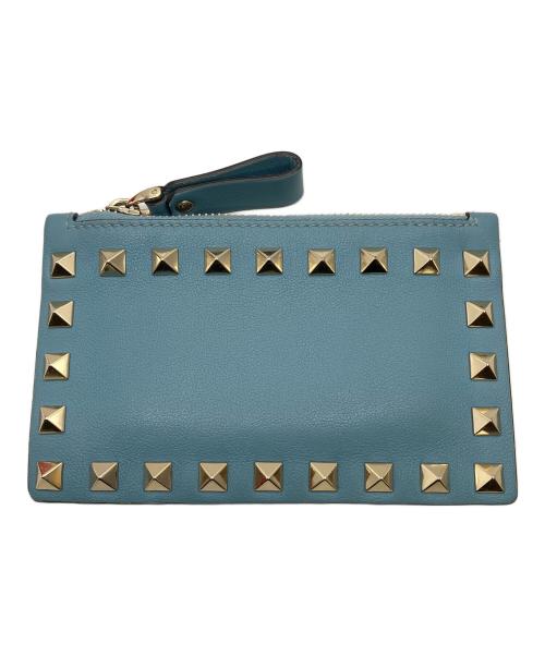 VALENTINO GARAVANI（ヴァレンティノ・ガラヴァーニ）VALENTINO GARAVANI (ヴァレンティノ・ガラヴァーニ) カードケース スカイブルーの古着・服飾アイテム