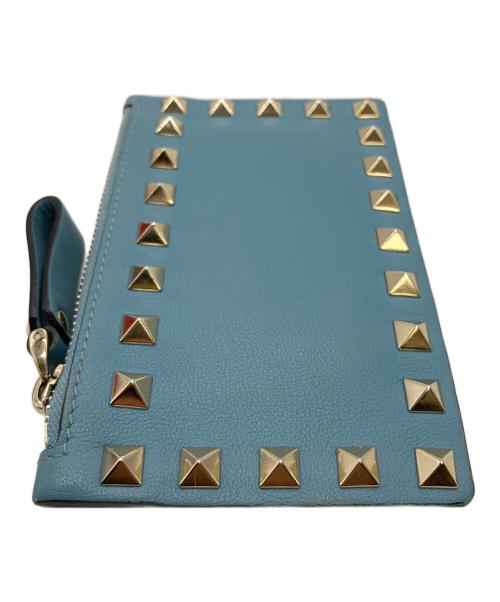 VALENTINO GARAVANI（ヴァレンティノ・ガラヴァーニ）VALENTINO GARAVANI (ヴァレンティノ・ガラヴァーニ) カードケース スカイブルーの古着・服飾アイテム