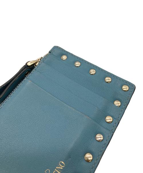 VALENTINO GARAVANI（ヴァレンティノ・ガラヴァーニ）VALENTINO GARAVANI (ヴァレンティノ・ガラヴァーニ) カードケース スカイブルーの古着・服飾アイテム