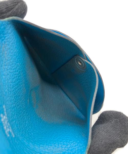 HERMES（エルメス）HERMES (エルメス) バスティア　コインケース ブルーの古着・服飾アイテム