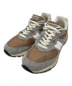 NEW BALANCEニューバランス）の古着「U993GG ローカットスニーカー」｜グレー×オレンジ