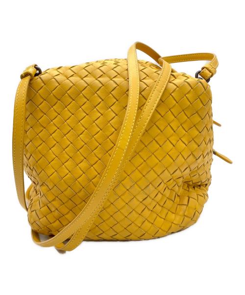 BOTTEGA VENETA（ボッテガベネタ）BOTTEGA VENETA (ボッテガベネタ) イントレチャート ショルダーバッグ イエローの古着・服飾アイテム