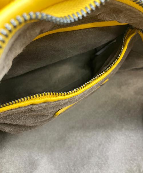 BOTTEGA VENETA（ボッテガベネタ）BOTTEGA VENETA (ボッテガベネタ) イントレチャート ショルダーバッグ イエローの古着・服飾アイテム