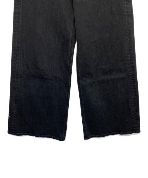 YANUK（ヤヌーク）YANUK (ヤヌーク) カーブテーパード LAURA　デニムパンツ ブラック サイズ:W23の古着・服飾アイテム