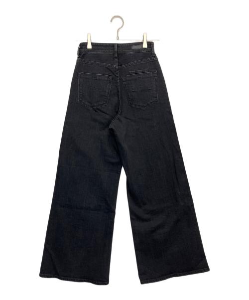 YANUK（ヤヌーク）YANUK (ヤヌーク) カーブテーパード LAURA　デニムパンツ ブラック サイズ:W23の古着・服飾アイテム