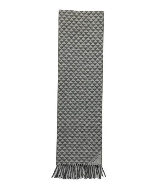 PRADA（プラダ）PRADA (プラダ) マフラー グレーの古着・服飾アイテム