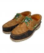 Timberland×A BATHING APEティンバーランド×ア ベイシング エイプ）の古着「デッキシューズ」｜ブラウン×ブラック