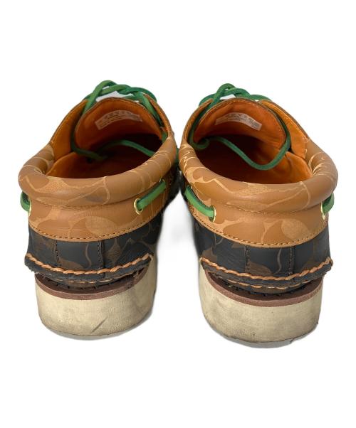 Timberland（ティンバーランド）Timberland (ティンバーランド) A BATHING APE (ア ベイシング エイプ) デッキシューズ ブラウン×ブラック サイズ:27cmの古着・服飾アイテム