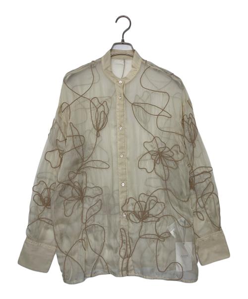 Ameri（アメリ）Ameri (アメリ) MEDI DAY DREAM SHEER SHIRT　ブラウス ベージュ サイズ:XL 未使用品の古着・服飾アイテム