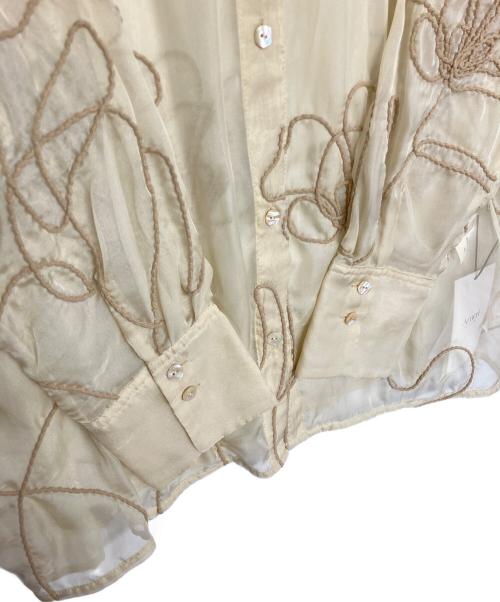 Ameri（アメリ）Ameri (アメリ) MEDI DAY DREAM SHEER SHIRT　ブラウス ベージュ サイズ:XL 未使用品の古着・服飾アイテム