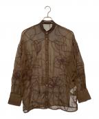 Ameriアメリ）の古着「MEDI DAY DREAM SHEER SHIRT　ブラウス」｜ブラウン