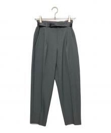 Ameri（アメリ）の古着「HIGH WAIST TAPERED BELT SET PANTS パンツ」｜グレー