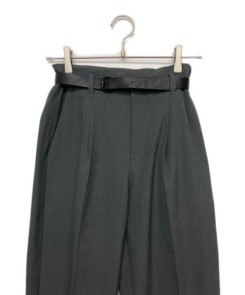 Ameri（アメリ）AMERI (アメリ) HIGH WAIST TAPERED BELT SET PANTS パンツ グレー サイズ:S 未使用品の古着・服飾アイテム