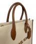 中古・古着 MICHAEL KORS (マイケル・コース) MIRELLA　トートバッグ アイボリー×ブラウン：15000円