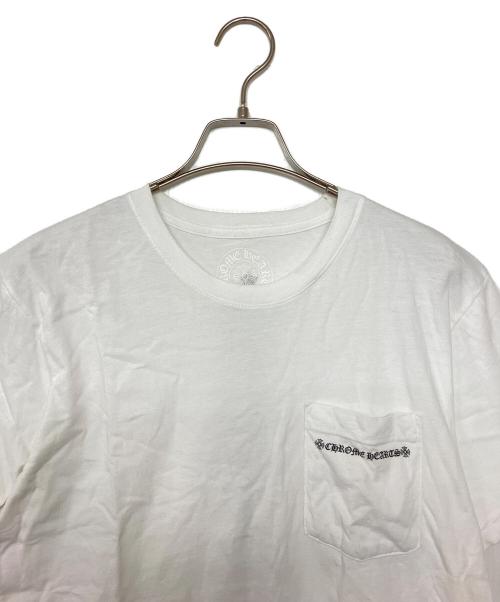 CHROME HEARTS（クロムハーツ）CHROME HEARTS (クロムハーツ) ポケットTシャツ ホワイト サイズ:Mの古着・服飾アイテム