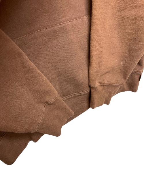 SUPREME（シュプリーム）Supreme (シュプリーム) S logo　プルオーバーパーカー ブラウン サイズ:Sの古着・服飾アイテム